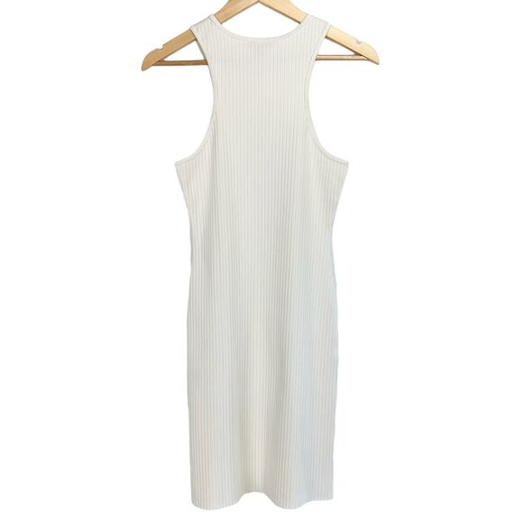 The Range Carved Stretch Cotton Rib Mini Dress, Large - Picture 10 of 12